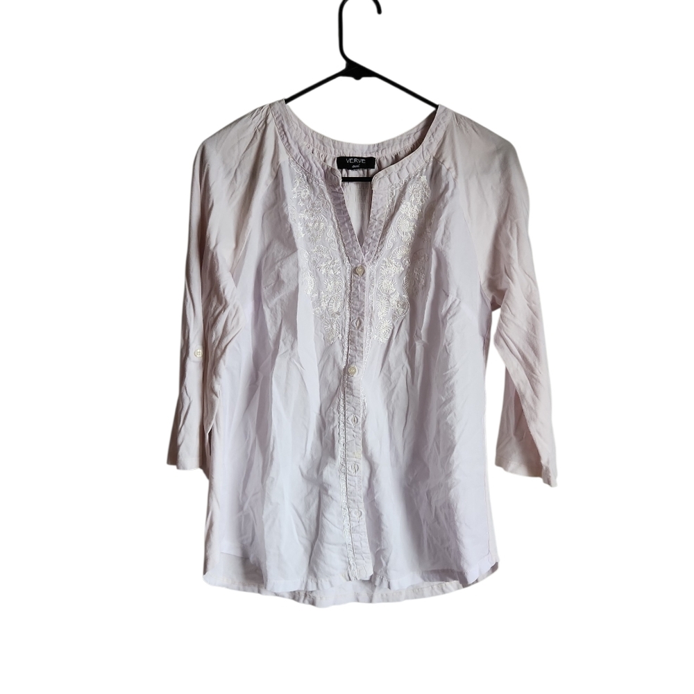 Last Day May 10  Free with Purchase Verve Ami Medium Elegant White Women's top